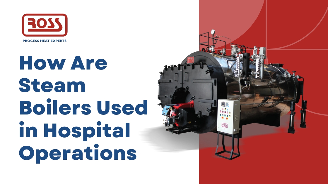 How are steam boilers used in hospital operations